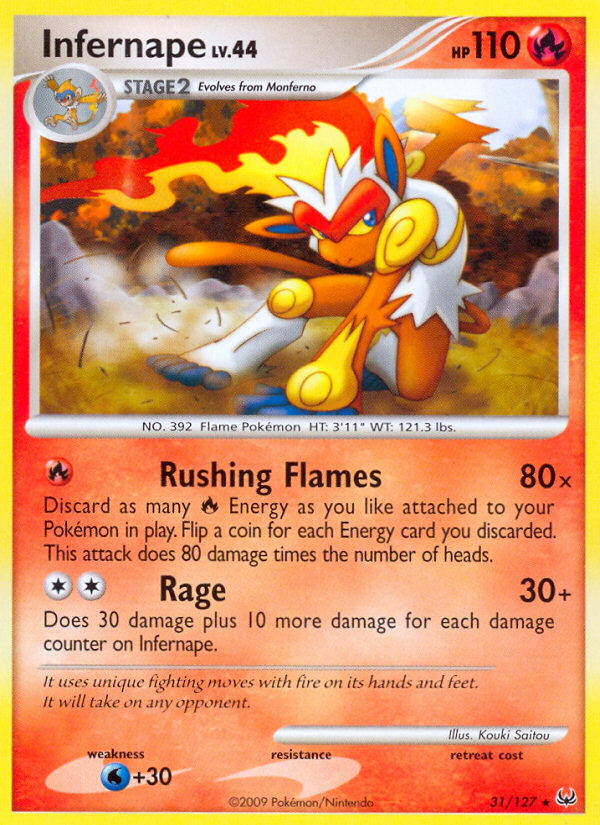 Infernape — Platinum #031 / 127