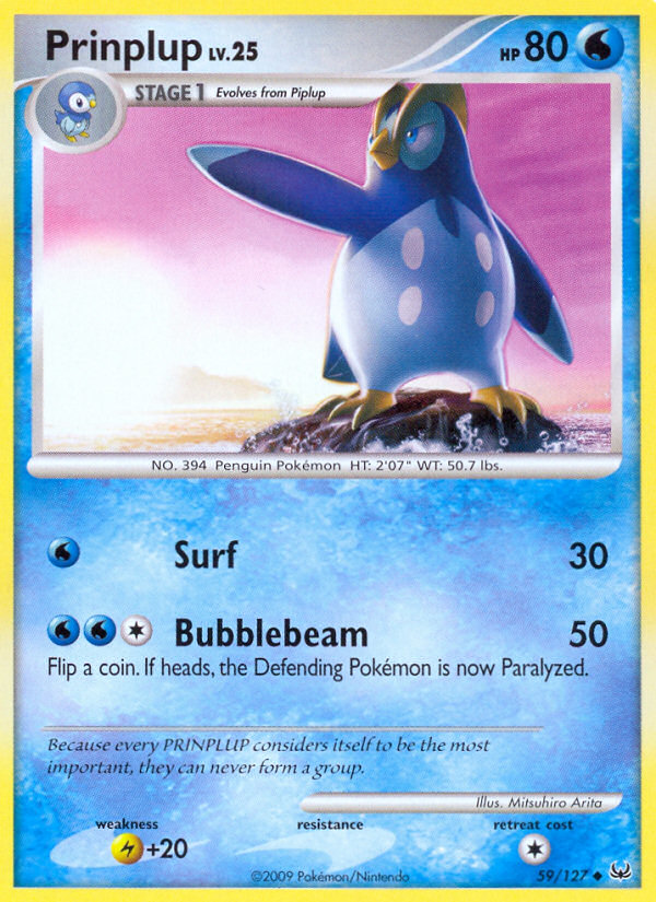Prinplup — Platinum #059 / 127
