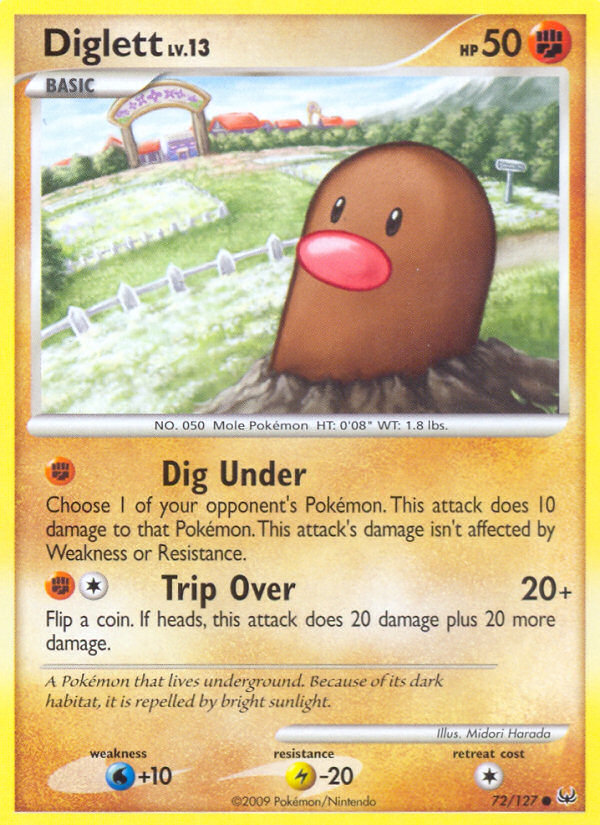 Diglett — Platinum #072 / 127