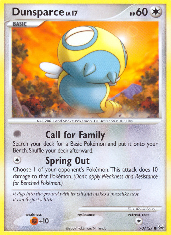 Dunsparce — Platinum #073 / 127