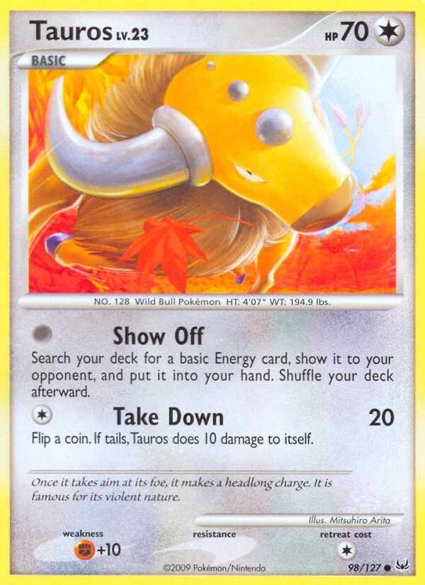 Tauros — Platinum #098 / 127