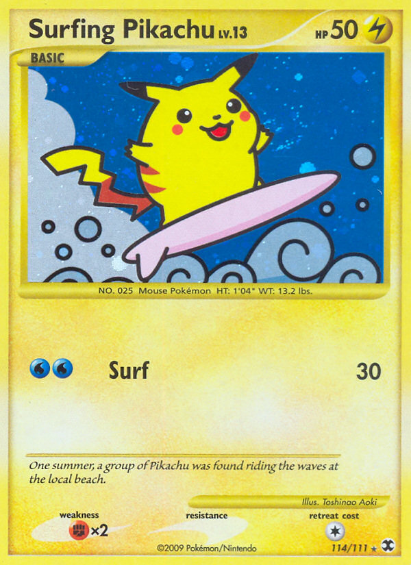 Surfing Pikachu — Rising Rivals #114 / 111