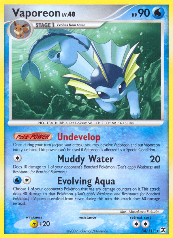 Vaporeon — Rising Rivals #034 / 111