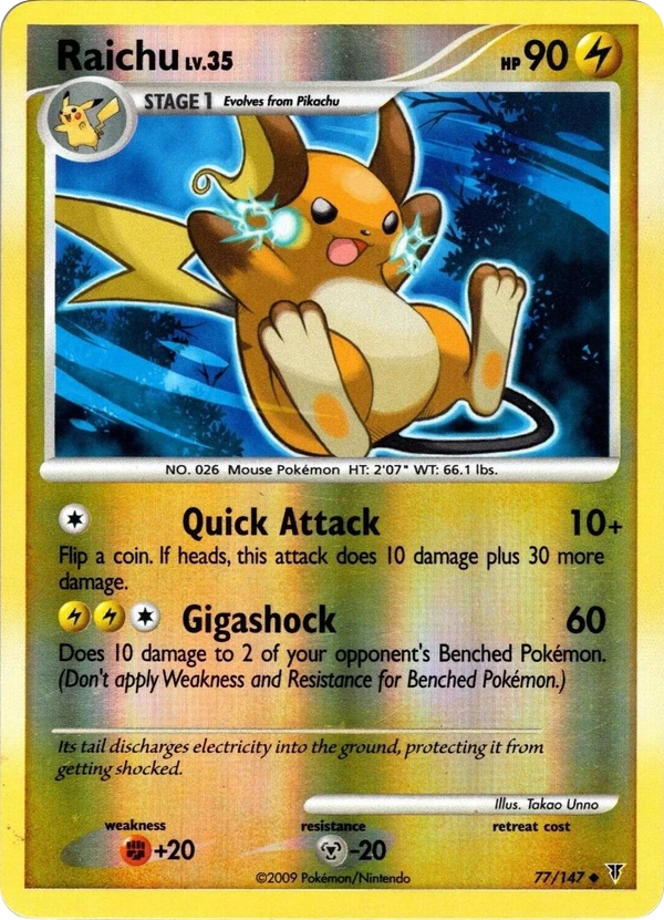 Raichu — Supreme Victors #077 / 147