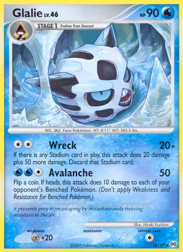 Glalie — Arceus #018 / 99