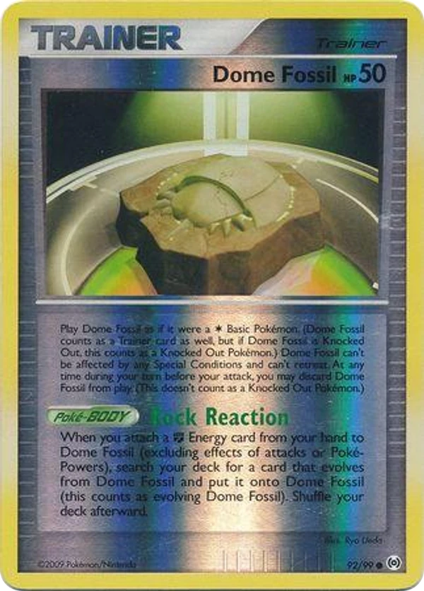 Dome Fossil — Arceus #092 / 99