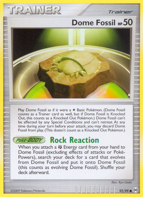 Dome Fossil — Arceus #092 / 99