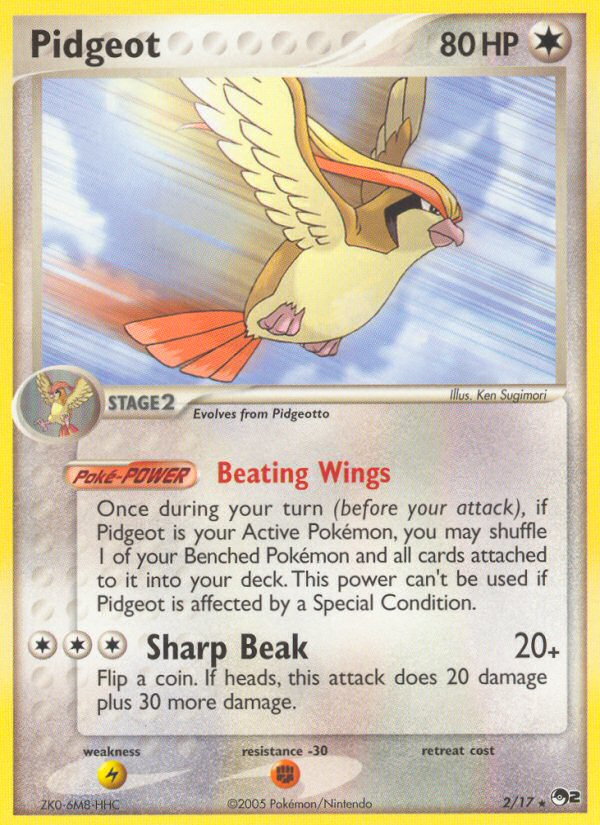 Pidgeot — POP Series 2 #002 / 17