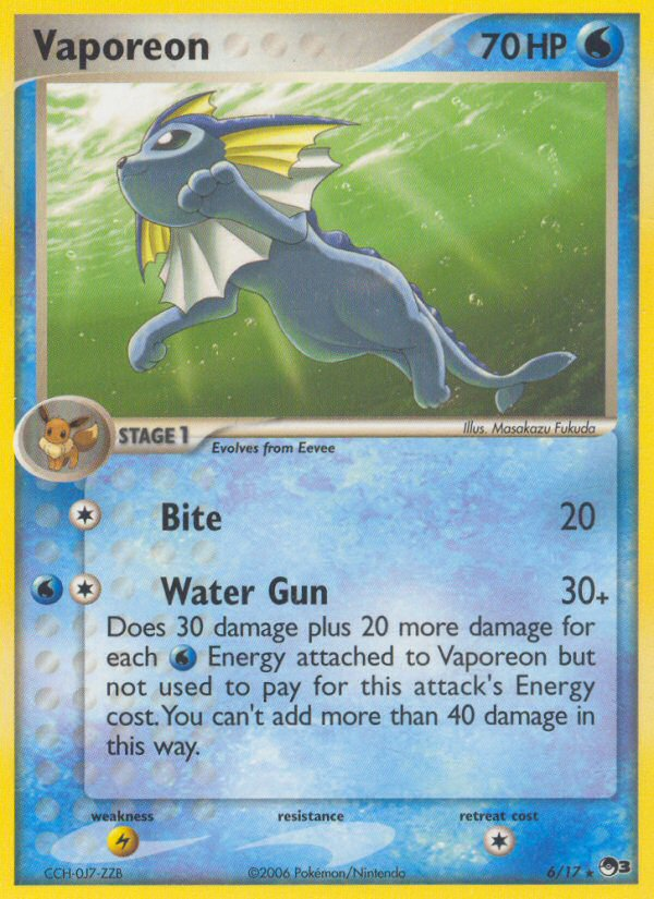 Vaporeon — POP Series 3 #006 / 17