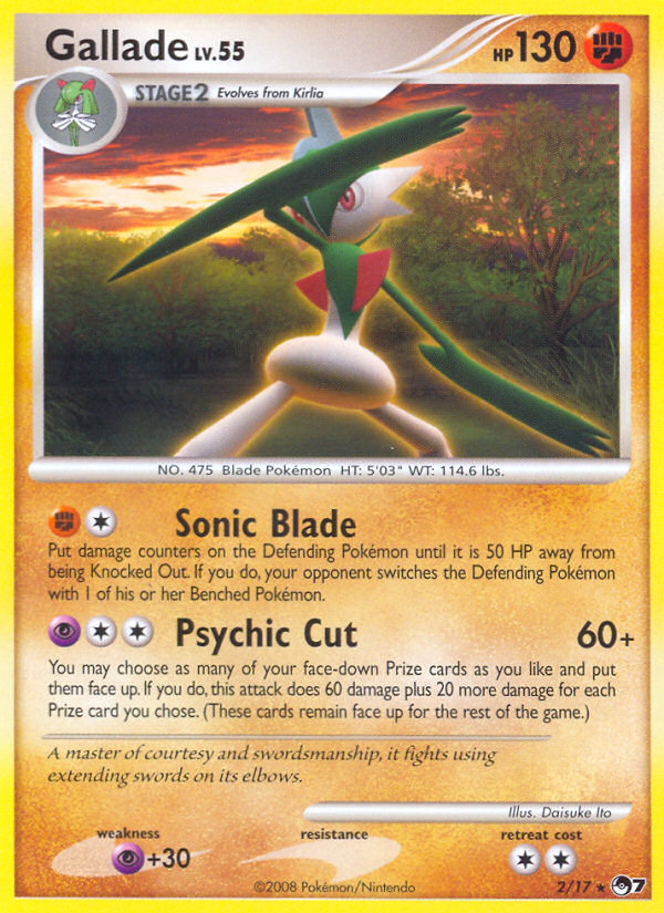 Gallade — POP Series 7 #002 / 17