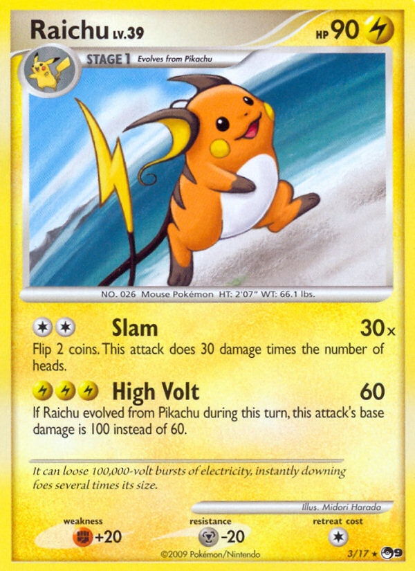 Raichu — POP Series 9 #003 / 17
