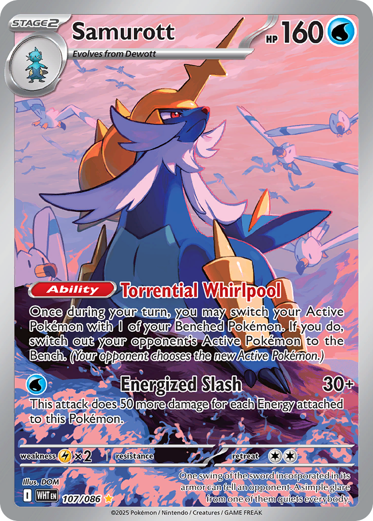 Samurott — White Flare #107 / 86