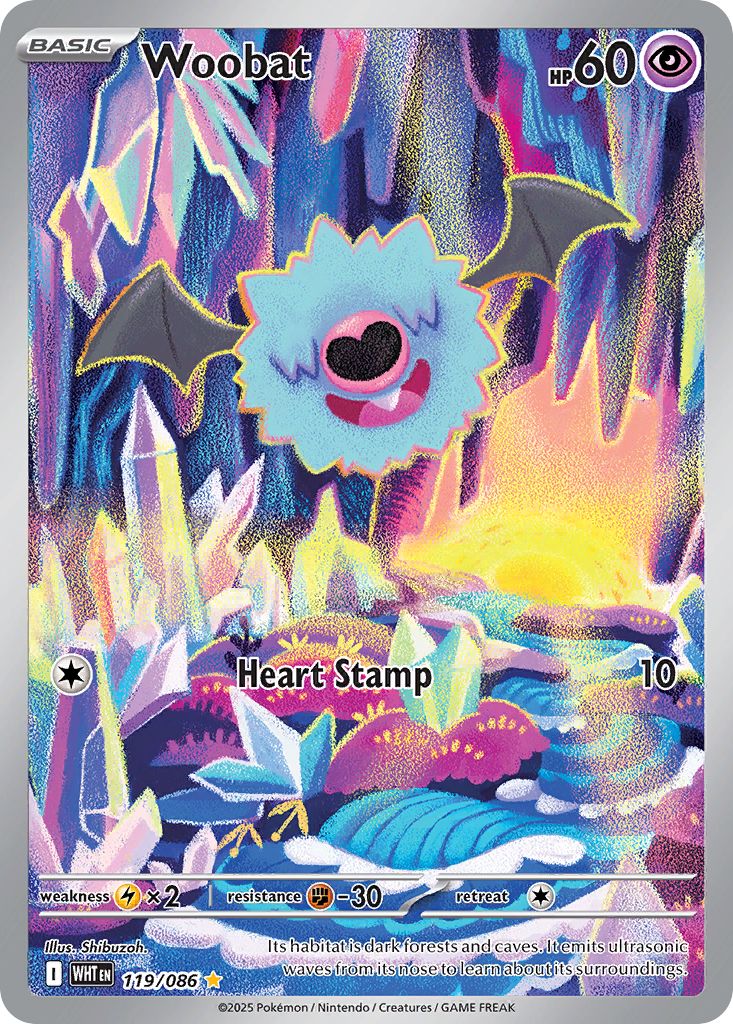 Woobat — White Flare #119 / 86