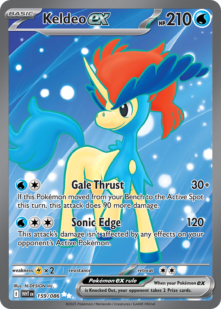 Keldeo ex — White Flare #159 / 86