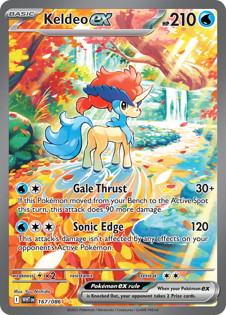 Keldeo ex — White Flare #167 / 86