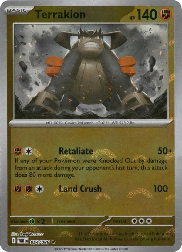 Terrakion — White Flare #054 / 86