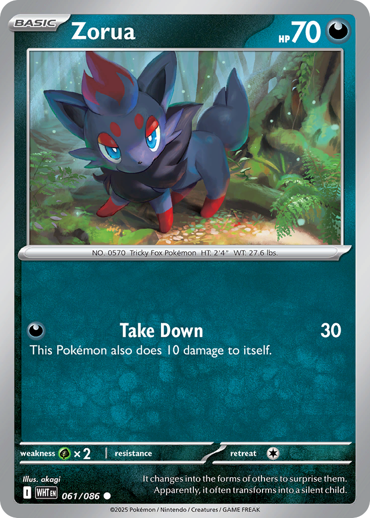 Zorua — White Flare #061 / 86