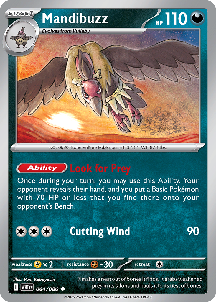 Mandibuzz — White Flare #064 / 86
