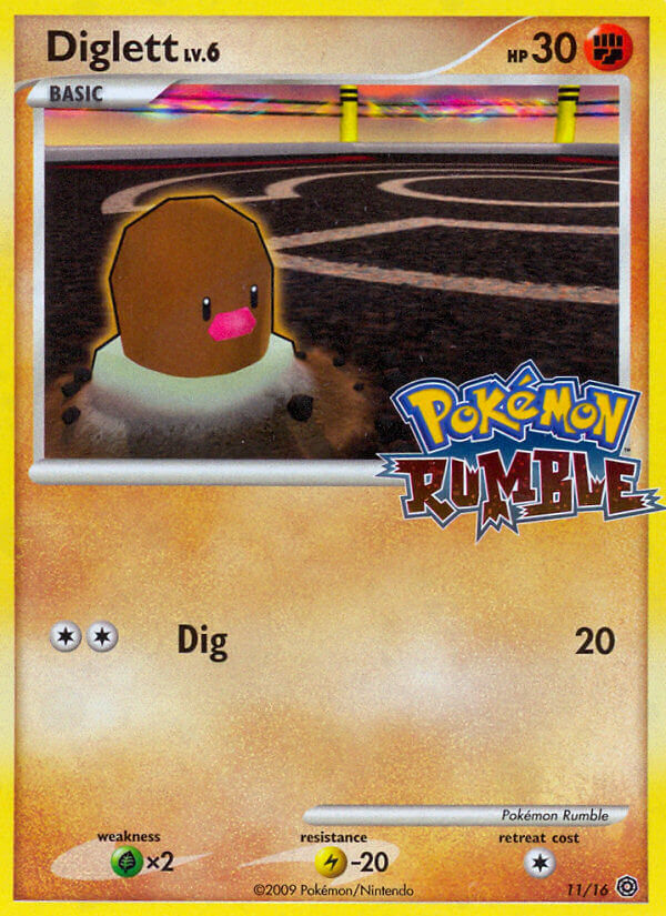 Diglett — Pokémon Rumble #011 / 16