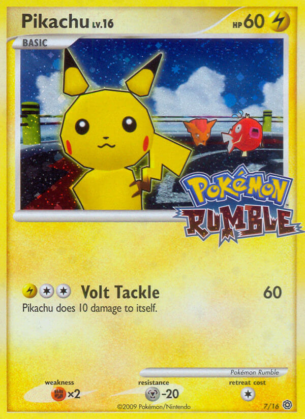 Pikachu — Pokémon Rumble #007 / 16