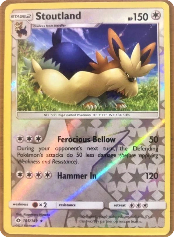 Stoutland — Sun & Moon #105 / 149