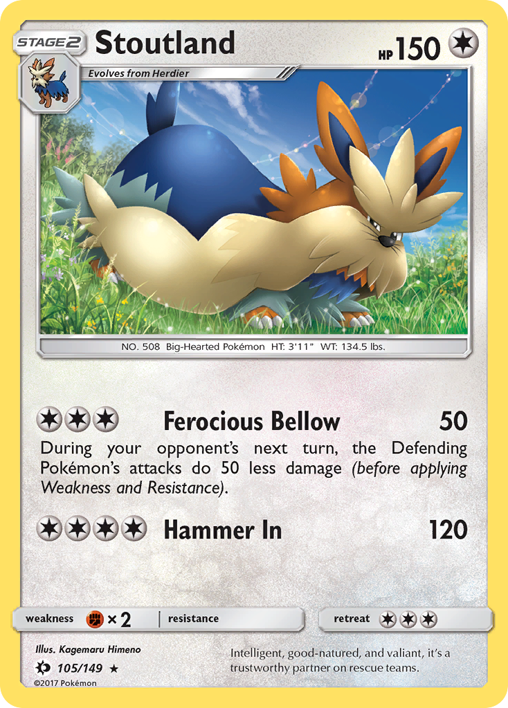 Stoutland — Sun & Moon #105 / 149