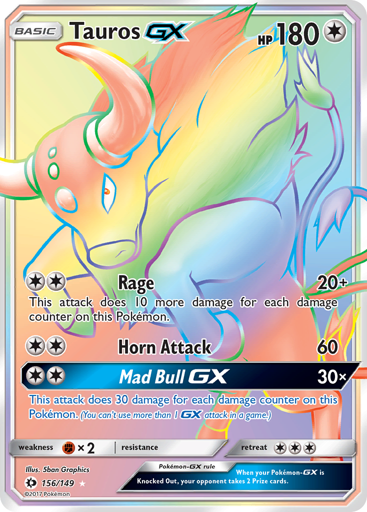 Tauros-GX — Sun & Moon #156 / 149