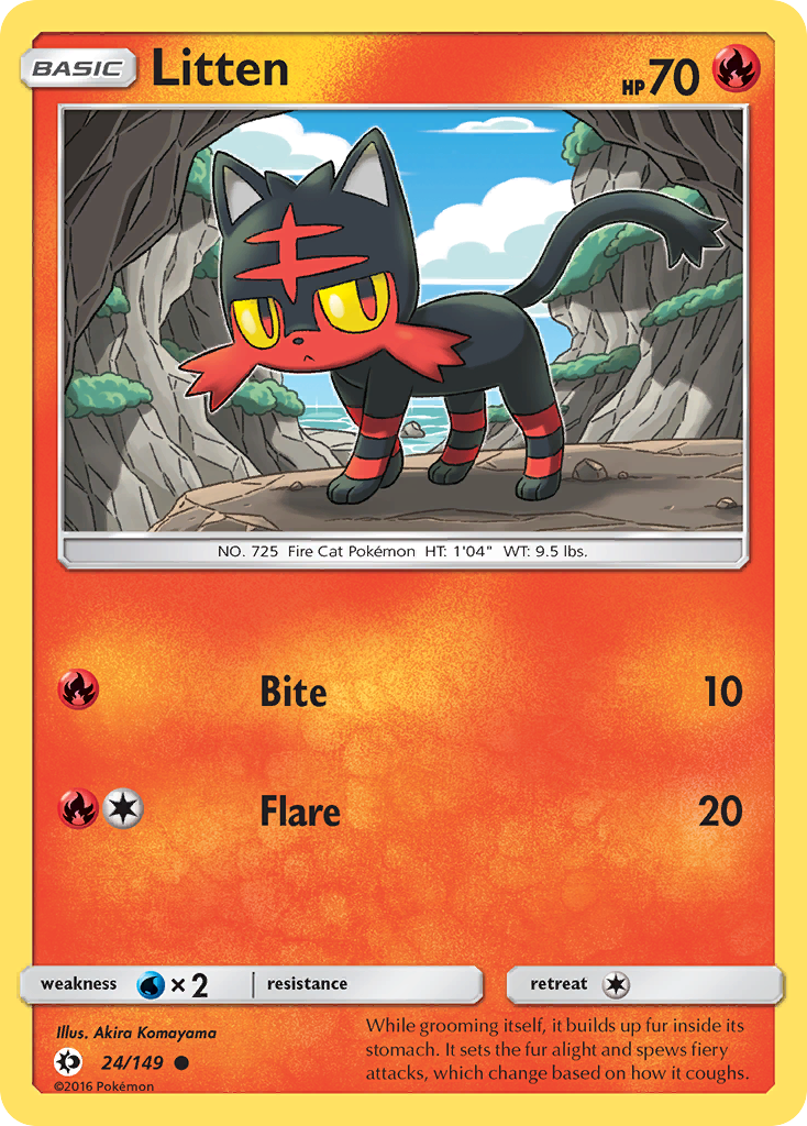 Litten — Sun & Moon #024 / 149