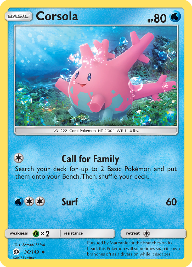 Corsola — Sun & Moon #036 / 149