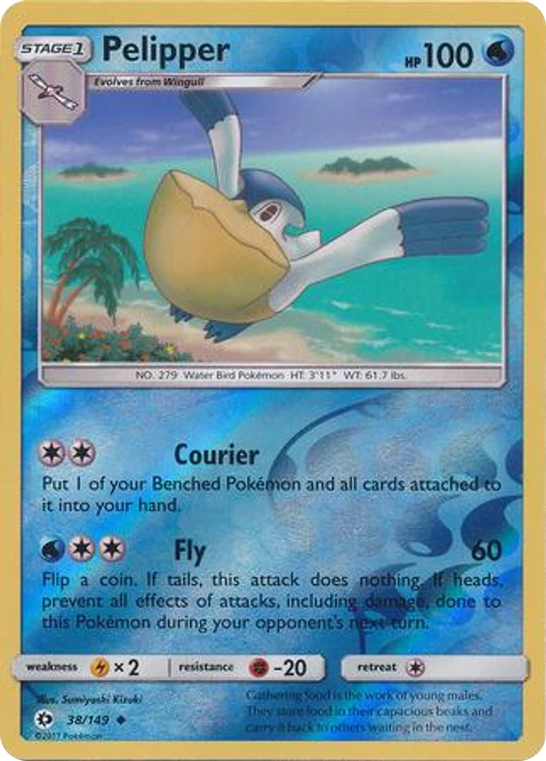 Pelipper — Sun & Moon #038 / 149
