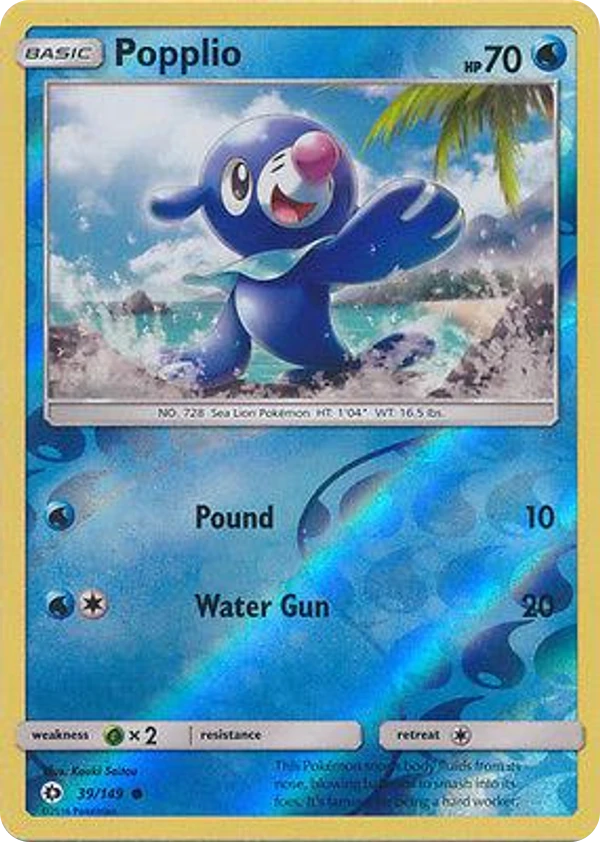 Popplio — Sun & Moon #039 / 149