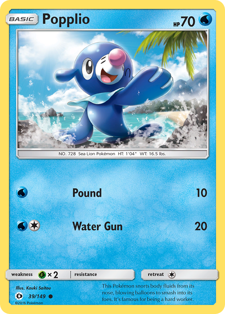 Popplio — Sun & Moon #039 / 149
