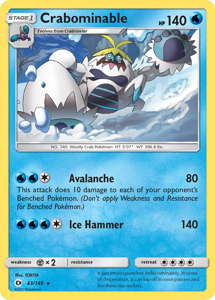 Crabominable — Sun & Moon #043 / 149