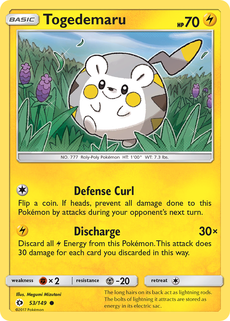 Togedemaru — Sun & Moon #053 / 149