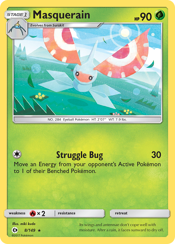 Masquerain — Sun & Moon #008 / 149