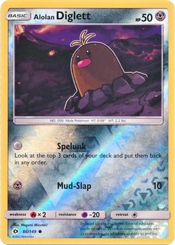 Alolan Diglett — Sun & Moon #086 / 149