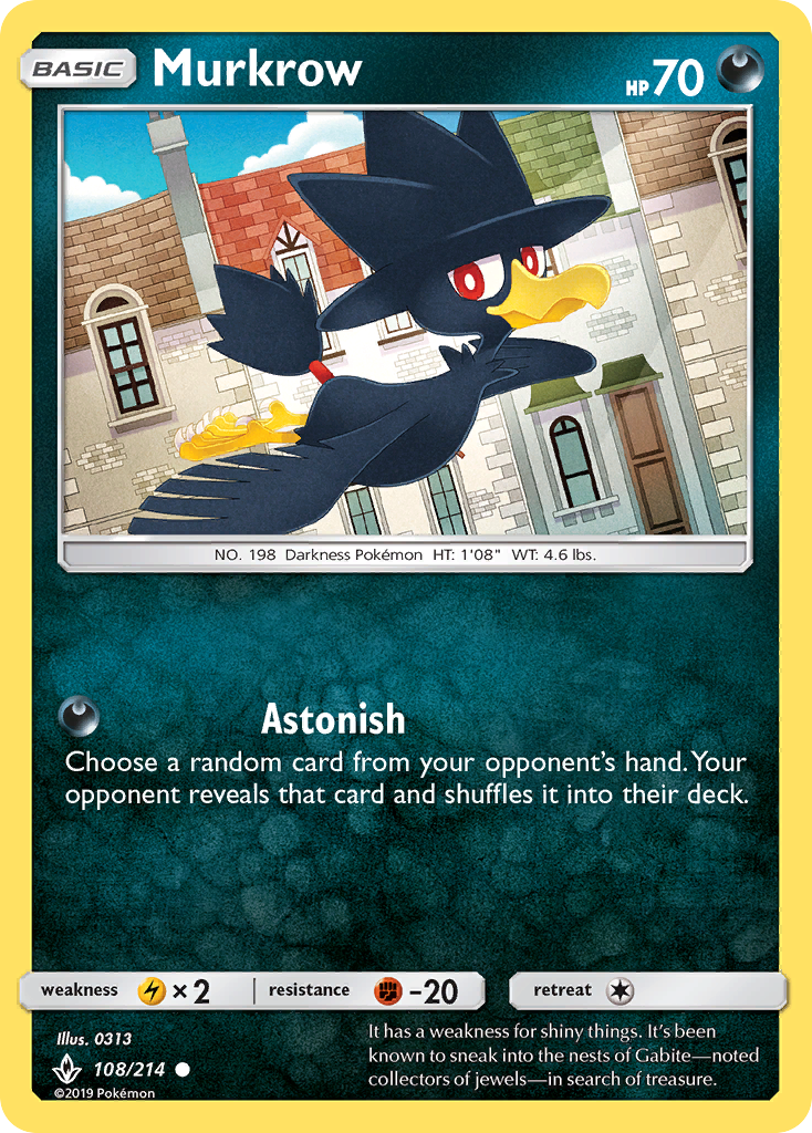 Murkrow — Unbroken Bonds #108 / 214