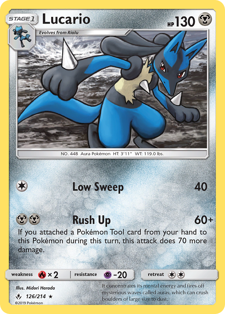 Lucario — Unbroken Bonds #126 / 214