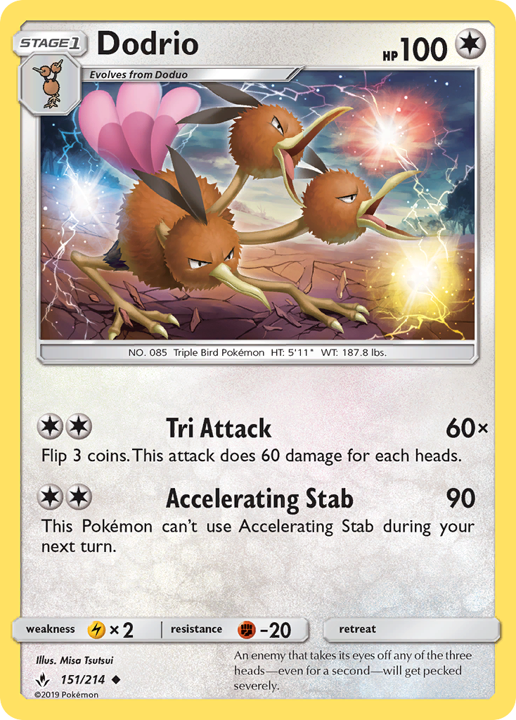 Dodrio — Unbroken Bonds #151 / 214