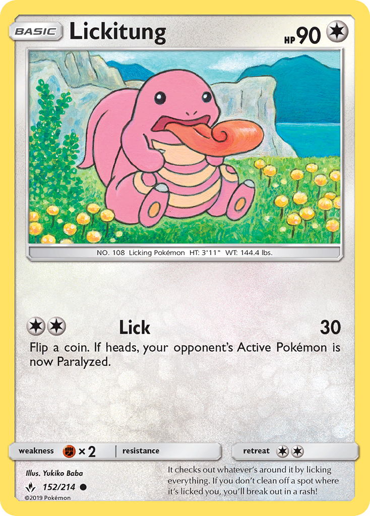 Lickitung — Unbroken Bonds #152 / 214
