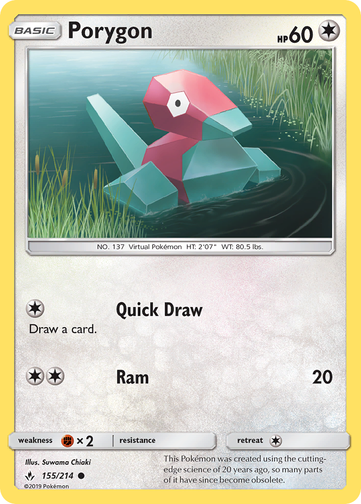 Porygon — Unbroken Bonds #155 / 214