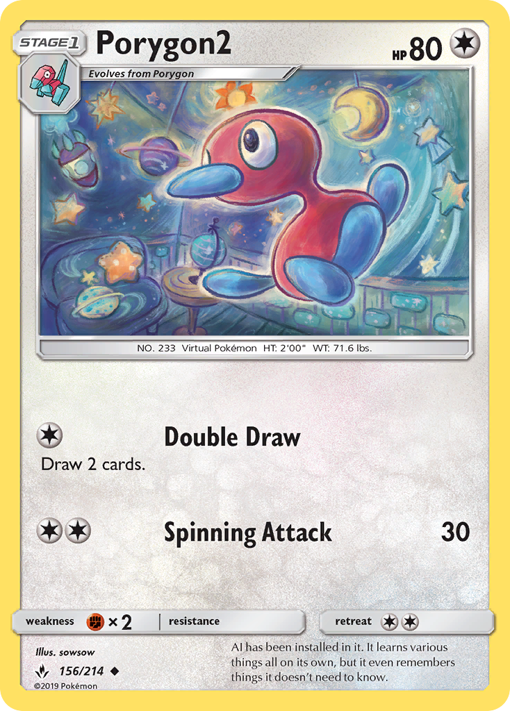 Porygon2 — Unbroken Bonds #156 / 214