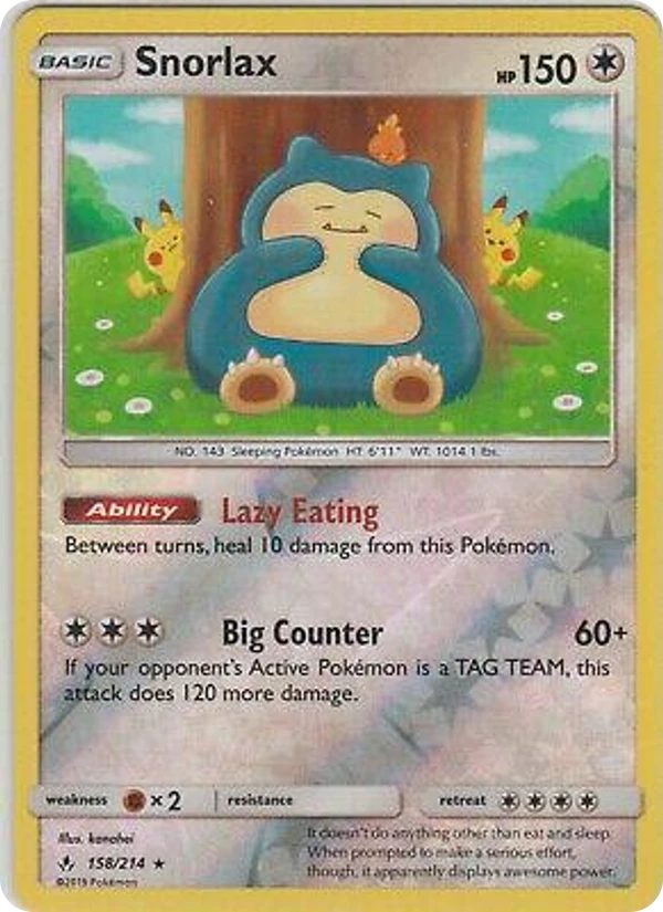 Snorlax — Unbroken Bonds #158 / 214