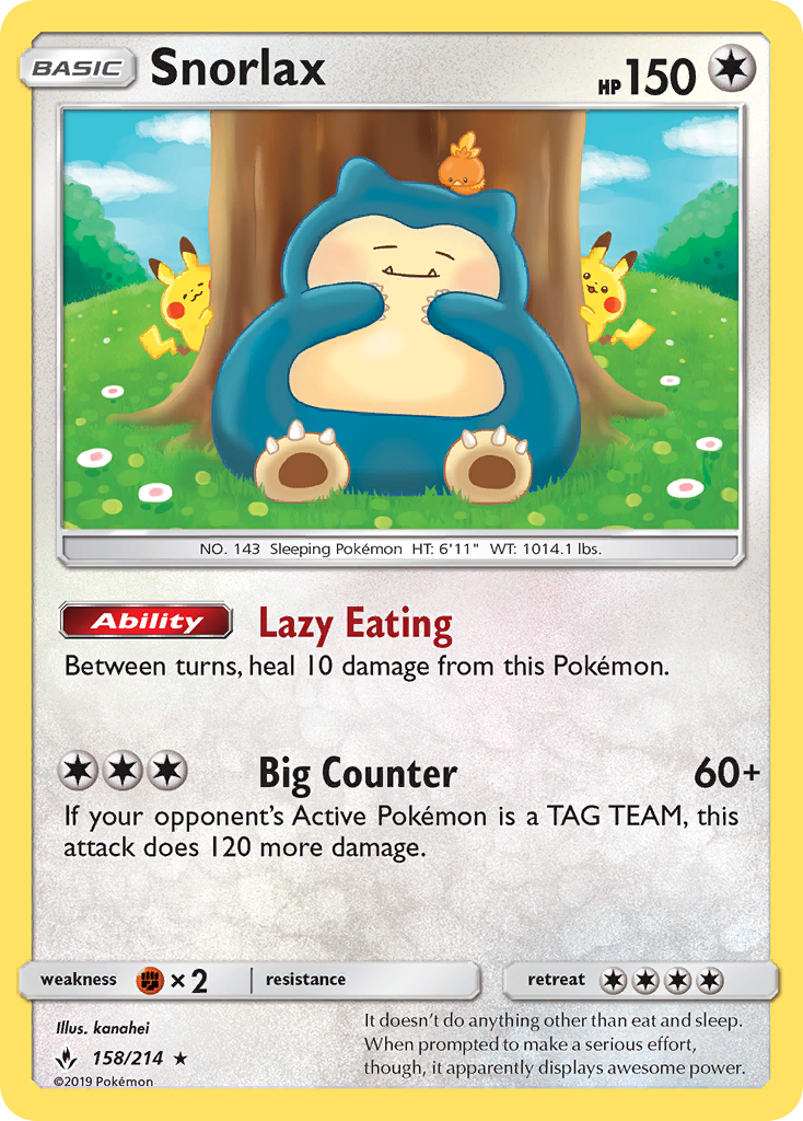 Snorlax — Unbroken Bonds #158 / 214