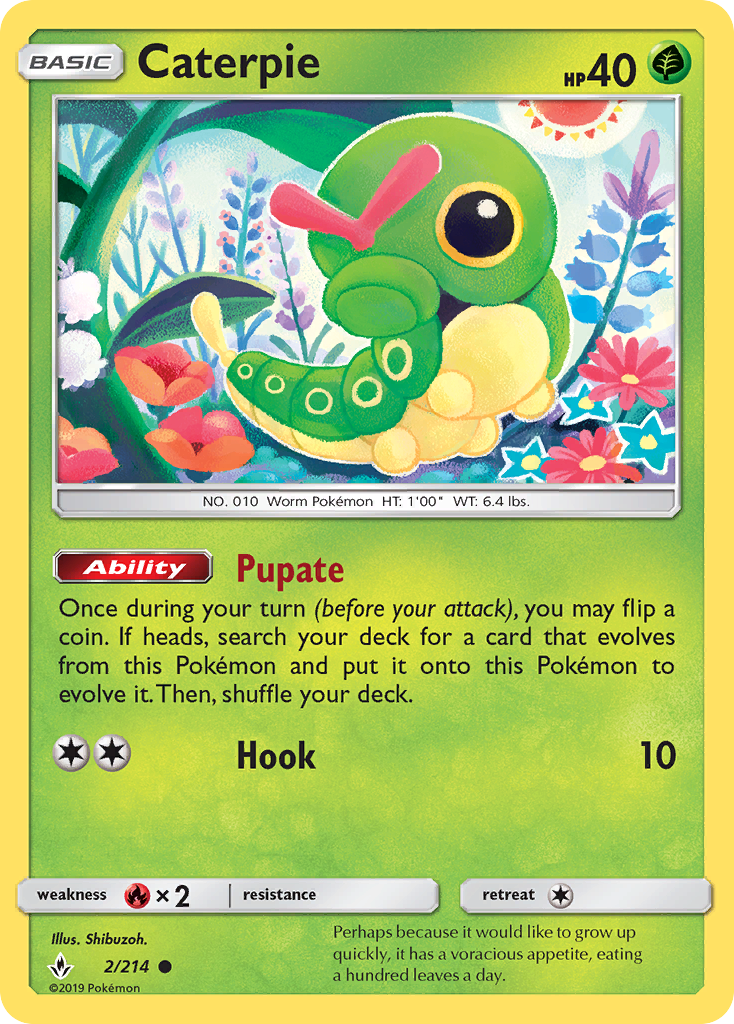 Caterpie — Unbroken Bonds #002 / 214
