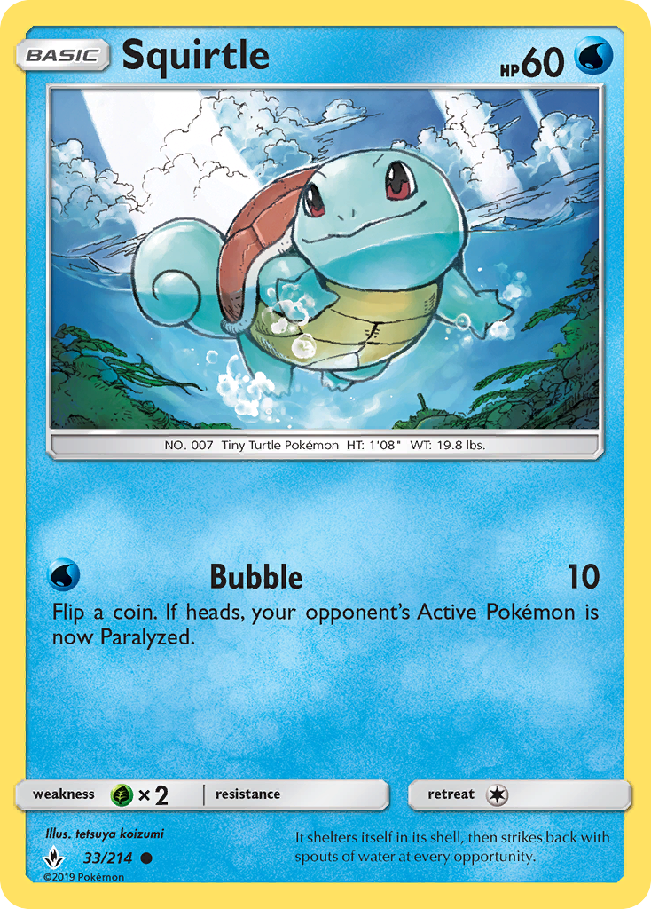 Squirtle — Unbroken Bonds #033 / 214