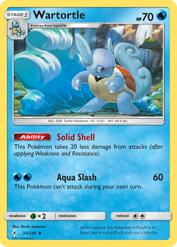 Wartortle — Unbroken Bonds #034 / 214