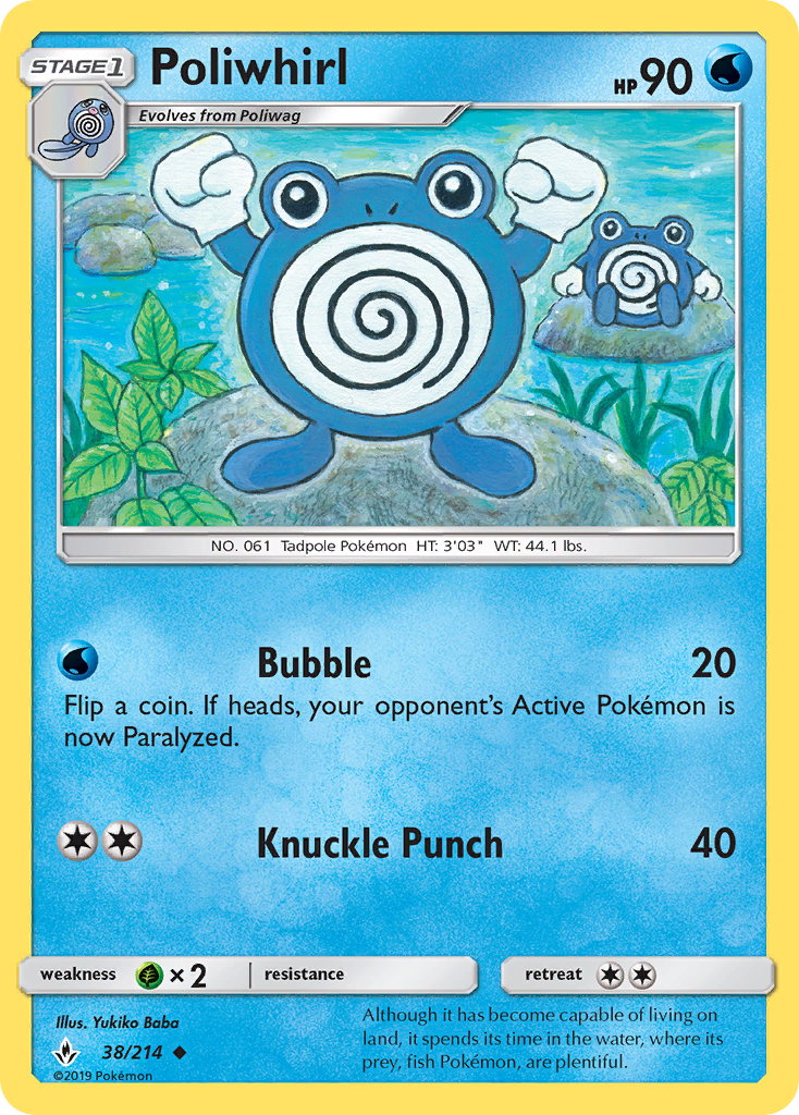 Poliwhirl — Unbroken Bonds #038 / 214