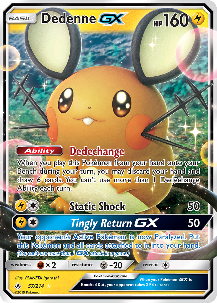 Dedenne-GX — Unbroken Bonds #057 / 214