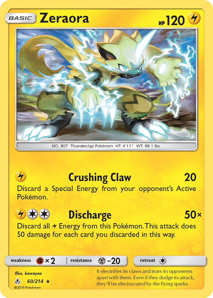 Zeraora — Unbroken Bonds #060 / 214